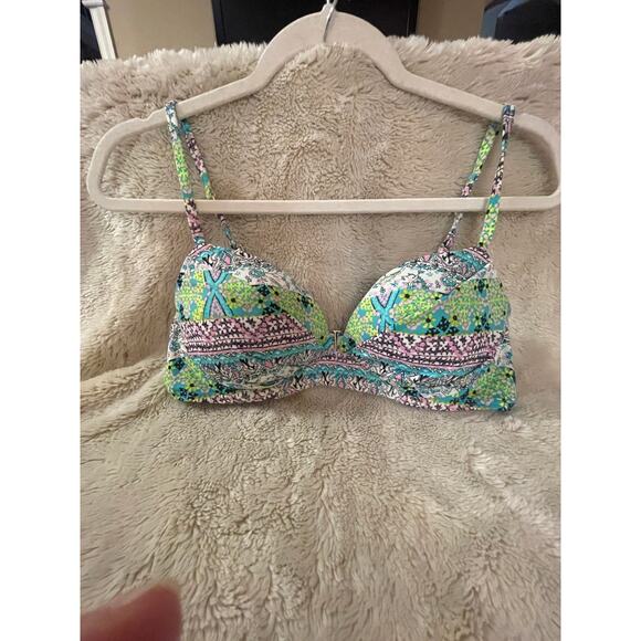 unbranded no tag molded cup bathing suit bikini top boho 28" - Picture 1 of 8